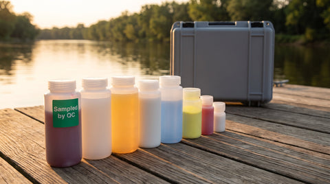 Bouteilles d'échantillonnage : guide HDPE, ambrées, stériles et PTFE pour l'échantillonnage au Canada