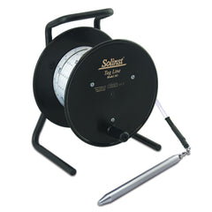 PRM Filtration Shopify CDN. Solinst Model 103 Tag Line: black reel on stand, 'Solinst Tag Line Model 103' label, flat ta