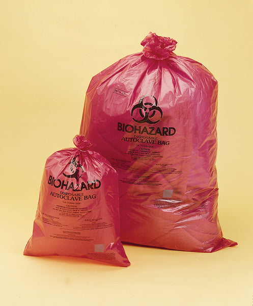 Biohazard Disposal Bags - Orange-Red
