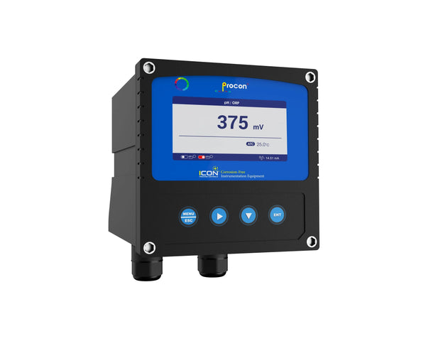 Icon D400 pH/ORP Controller with Color LED Display