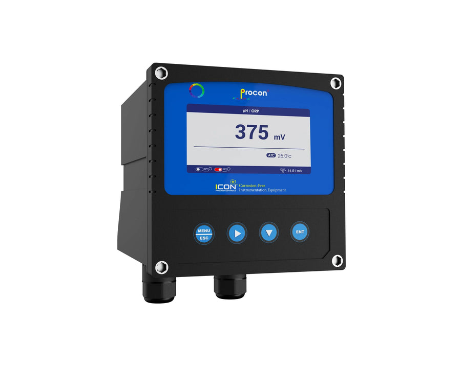 Icon D400 pH/ORP Controller with Color LED Display