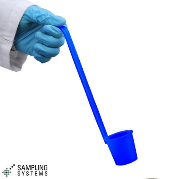 Blue PP SteriWare® Ladle — Liquid Sampler