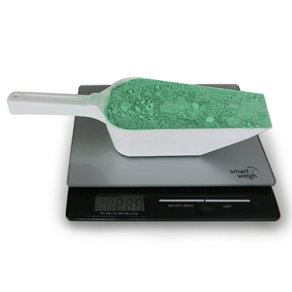 White GMP Volumetric Scoop PS SteriWare PharmaScoop®