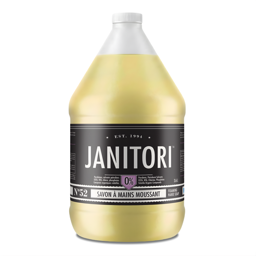 JANITORI Foaming Hand Soap No.52 - Natural plant-based foam hand soap for dispensers, Made in Canada