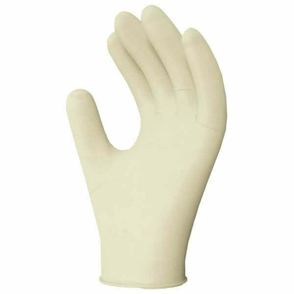 Romical distributor (WooCommerce) full-res original, 600x600, clean white bg, single tan latex exam glove matching RONCO