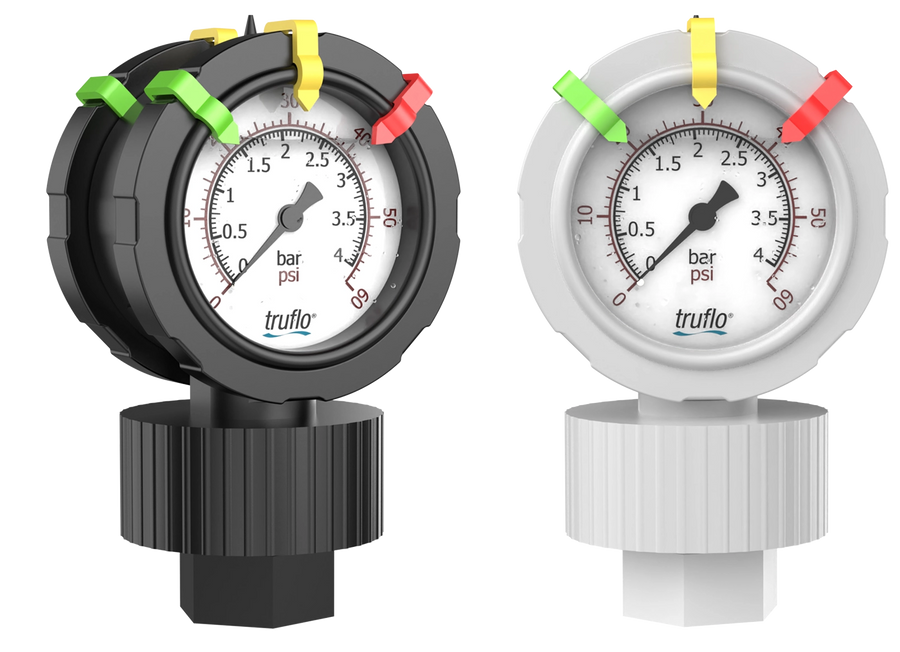 Icon OBS-2VU Double-Sided Pressure Gauge with Integral Gauge Guard