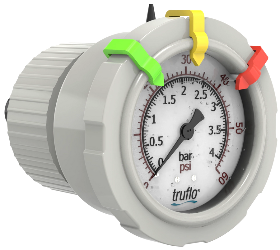Icon OBS-B Center-Mount Pressure Gauge with Gauge Guard