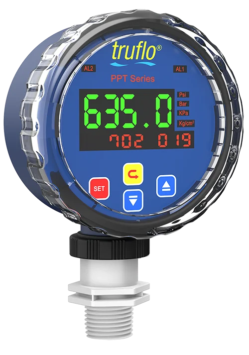 Icon PPT Tri-Display Pressure Meter with 2 Relay Outputs and 4-20mA