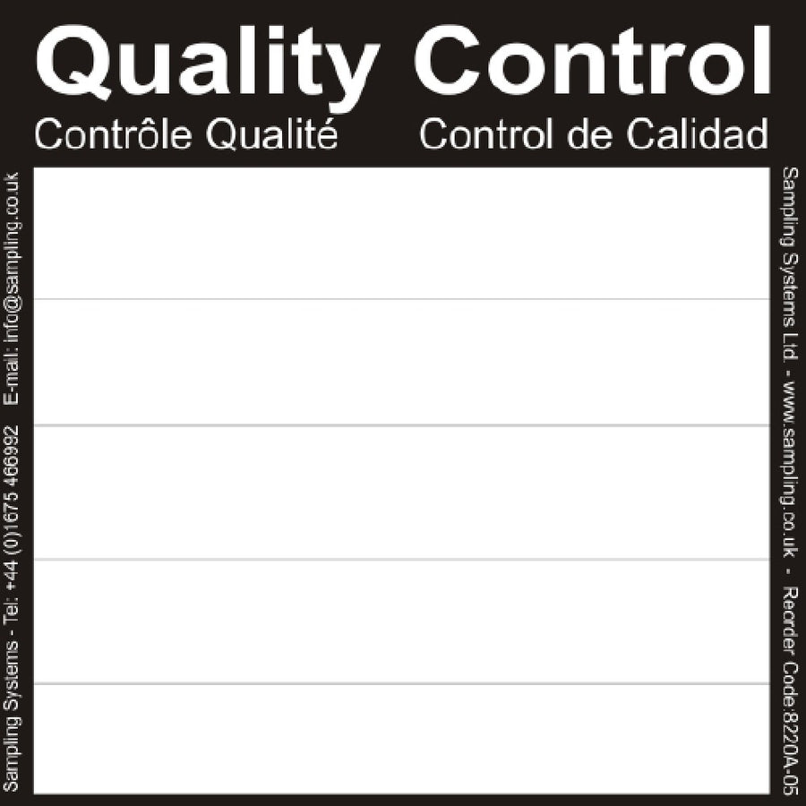 Black Quality Control Labels