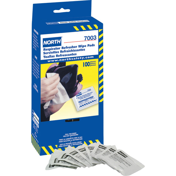 PIP North Respirator Refresher Towelettes, Wipes, Box of 100