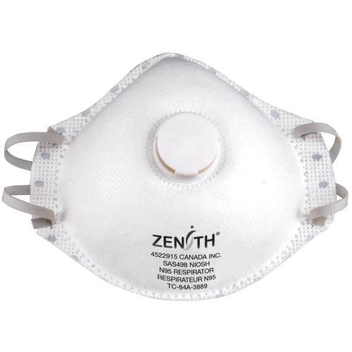 Zenith Particulate Respirators - Vend Pack, N95, NIOSH Certified, Medium/Large