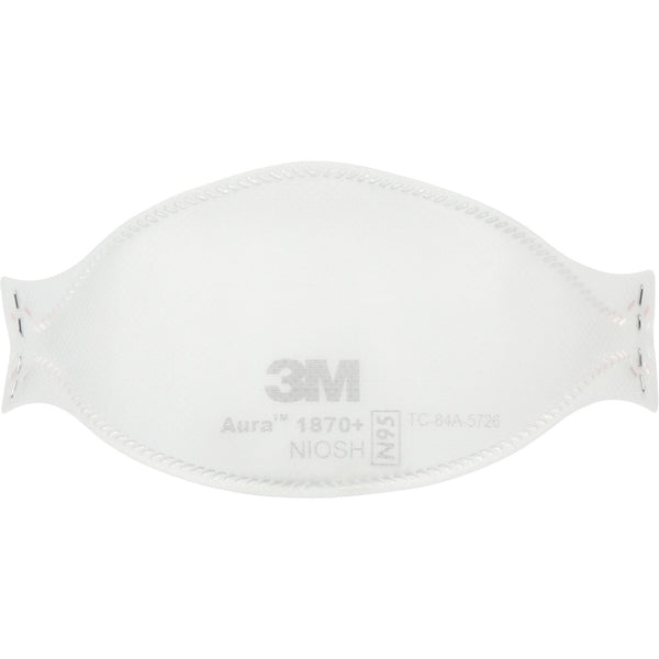 3M Aura Health Care Particulate Respirator and Surgical Mask 1870+, N95, NIOSH Certified, Case of 440