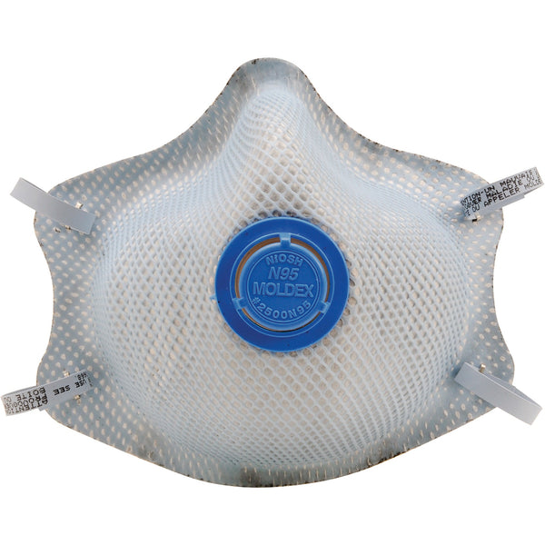 Moldex 2500 Particulate Respirators, N95, NIOSH Certified, Large/Medium, Pack of 10