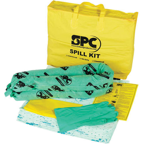 SPC Economy Spill Kit, Hazmat, Bag, 4 US gal. Absorbancy