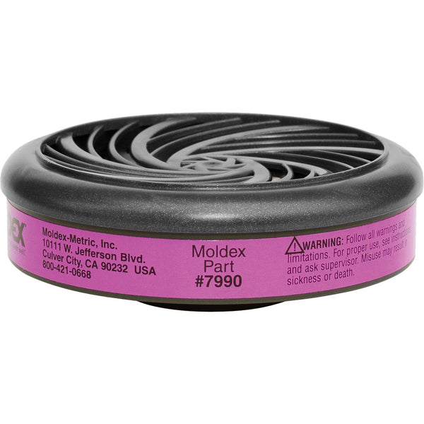 Moldex 7990 P100 Particulate Filter Cartridge, Gas/Vapour Cartridge/Particulate Filter, P100 Filter, Pack of 2