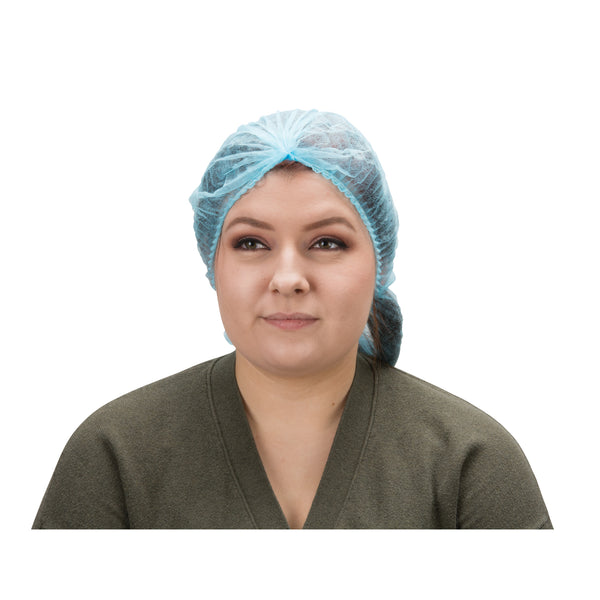 Zenith Pleated Bouffant Cap, Polypropylene, Pack of 100