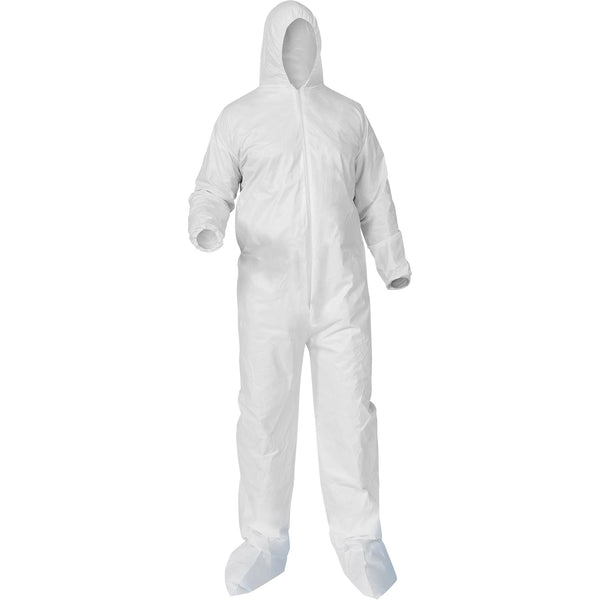 Ansell Kleenguard™ A35 Coveralls, White, Microporous, Case of 25