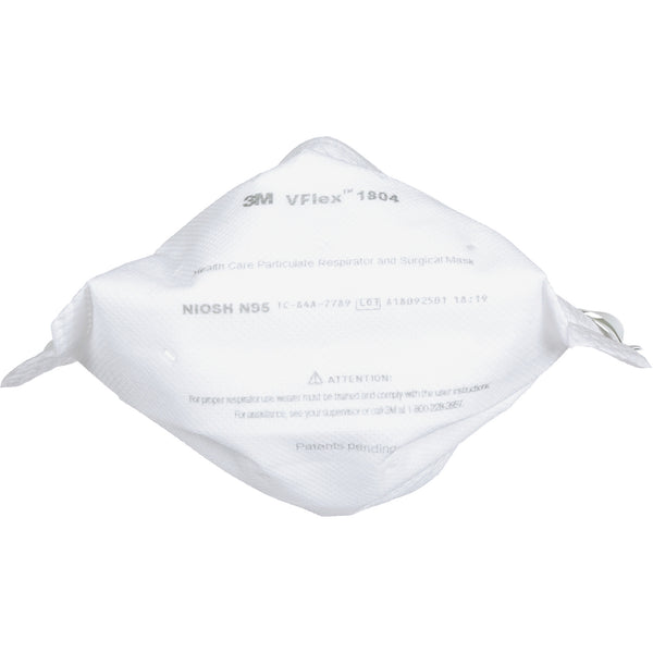 3M VFlex Healthcare Particulate Respirator and Surgical Mask, N95, NIOSH Certified, Box of 50