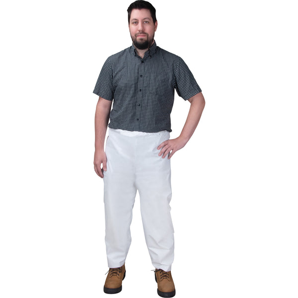Zenith Disposable Pants, Microporous, White
