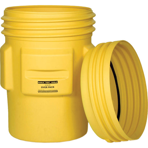 Eagle Overpack Plastic Drum Barrel, 95 US gal., Stationary