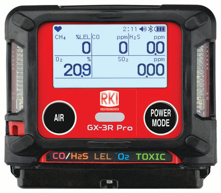 GX-3R Pro Personal 4-Gas + Toxic Gas Monitor With Bluetooth