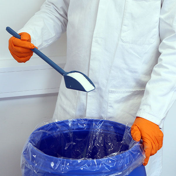 Blue PP SteriWare® Metal Detectable Long Handled Scoop — Powder Sampler