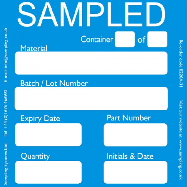 "Sampled" Quality Control Labels — Quality Control Label