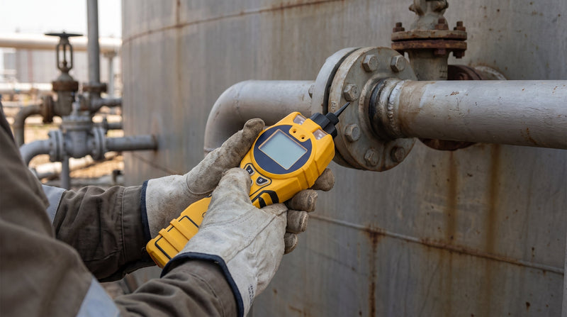 Handheld photoionization detector used at an industrial facility in Canada