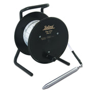 PRM Filtration Shopify CDN. Solinst Model 103 Tag Line: black reel on stand, 'Solinst Tag Line Model 103' label, flat ta