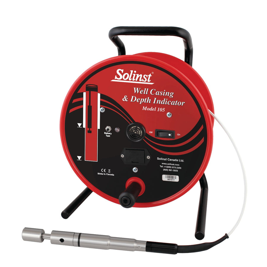 Model 105 Well Casing & Depth Indicator With Laser Marked Flat Tape