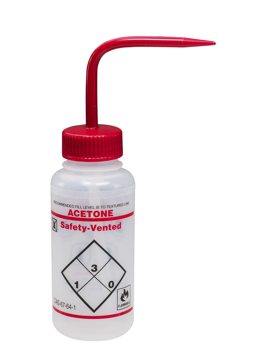Safety-Vented™ Labeled Wash Bottles