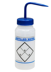 Safety Labeled Wide Mouth Wash Bottles