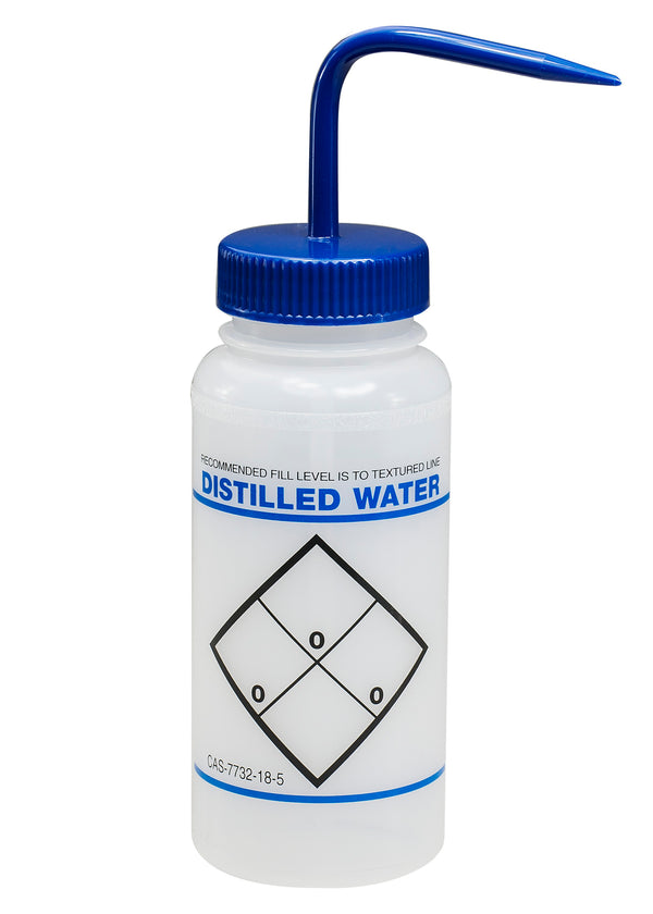 Safety Labeled Wide Mouth Wash Bottles