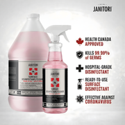 JANITORI Surface Disinfectant No.08 - Natural spray and wipe disinfectant for healthcare and commercial use
