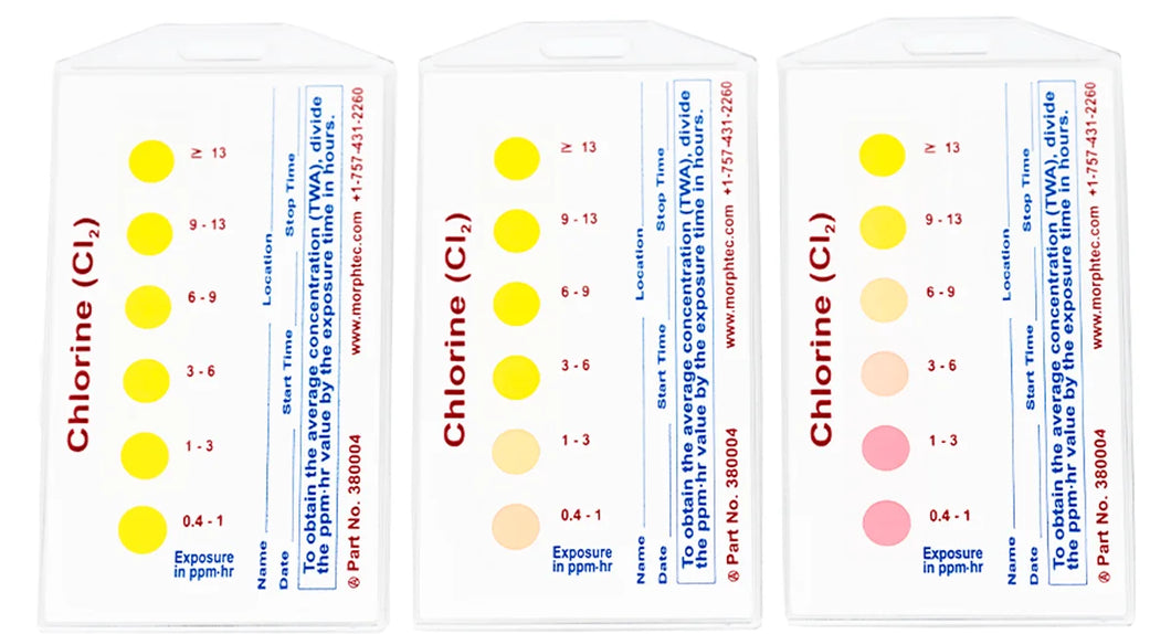 Badges de détection chimique du système Chromair®