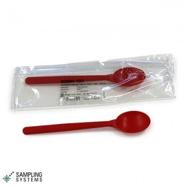 Red PS SteriWare® Sample Spoon — Powder Sampler