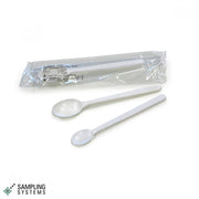 White PS SteriWare® Sample Spoon — Powder Sampler