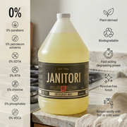 JANITORI Degreaser MAX No.72 - Maximum strength eco-friendly degreaser for commercial and industrial use