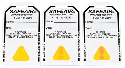 SafeAir® System Chemical Detection Badges — Passive Monitor Badge