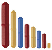 Octagon Shaped Spinbar® Magnetic Stirring Bars Color-Coded Teflon® PTFE