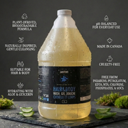 JANITORI Hair and Body No.58 4L Honey Berry scent - Bulk plant-based hair and body wash