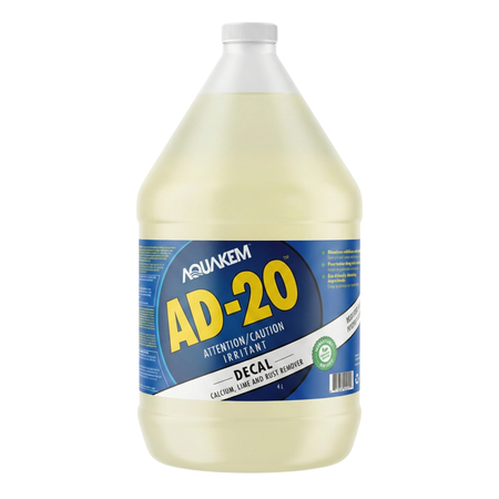 AD20™ Decal™ Eco-Friendly Industrial Grade Calcium, Lime & Rust Stain Remover White Label