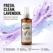 SPORTS SKUNK Natural Mineral Deodorant - Lavender scent, naturally inspired all-day freshness