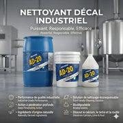 AD20™ Decal™ Eco-Friendly Industrial Grade Calcium, Lime & Rust Stain Remover White Label — Cleaning Product