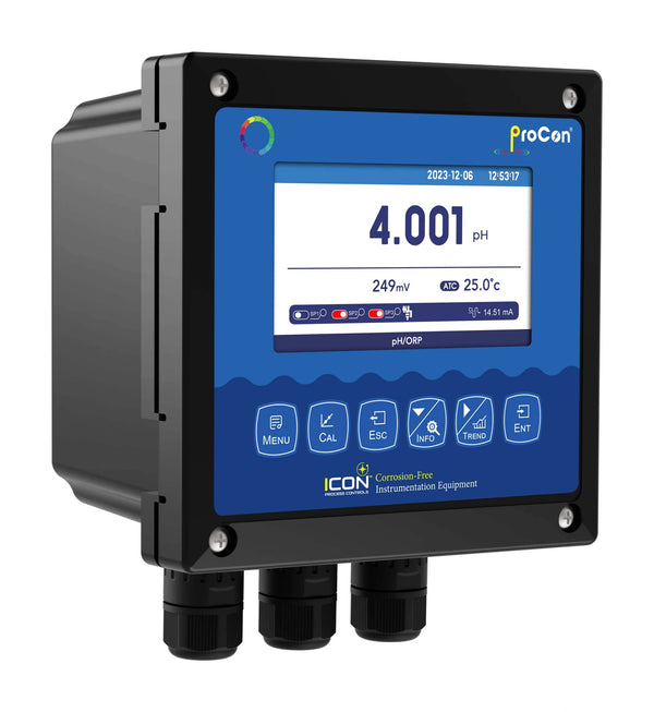 Icon D500 pH/ORP Controller with Single-Channel Data Trending