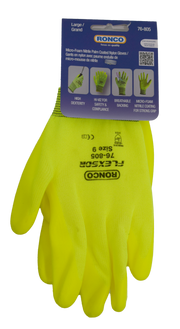 Manufacturer (roncosafety.com) wp-content original PNG, 800x1463, clean white bg. Read-verified: hi-vis yellow gloves wi
