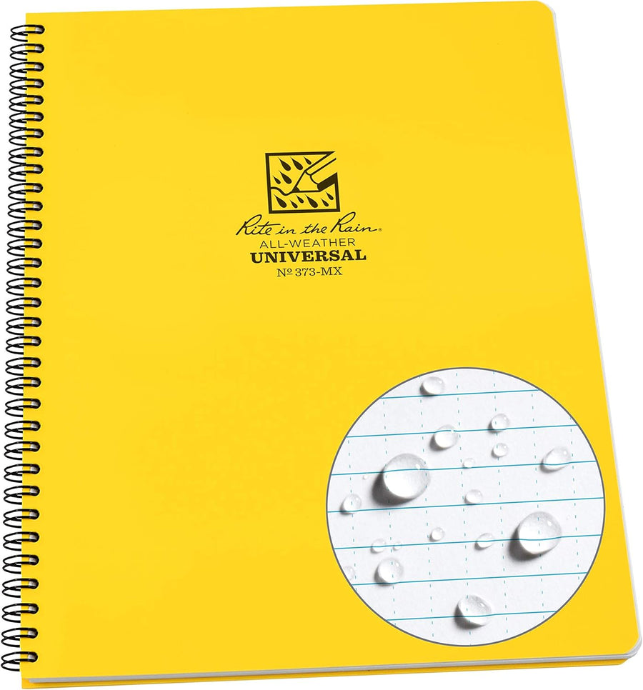8.5" x 11" Rite in the Rain® All-Weather Side Spiral Notebook with Universal Pattern