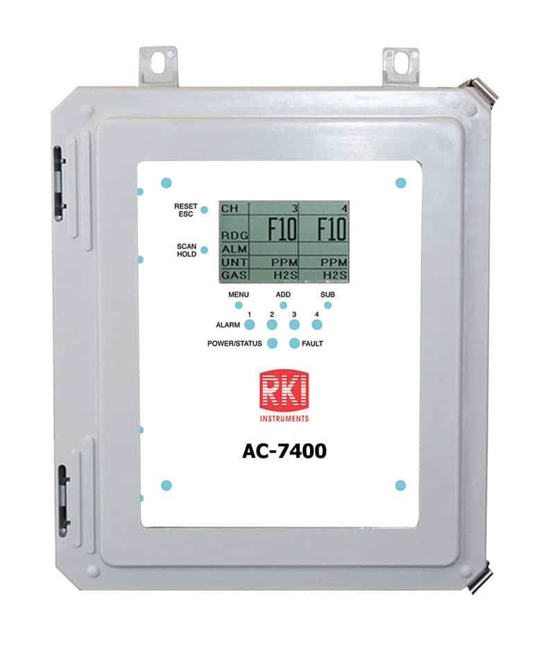 RKI AC-7400 12-Channel Analog Gas Detection Controller