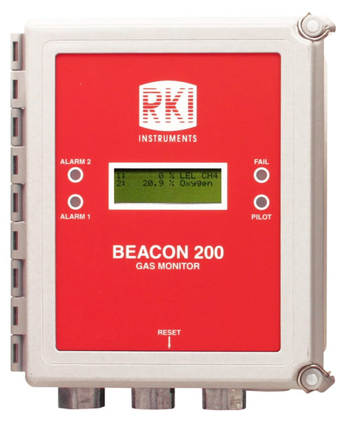 Beacon 200 Two Channel Wall Mount Controller — Gas Detection Controller