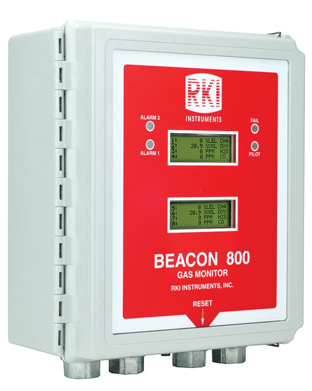 Beacon™ 800 Eight Channel Wall Mount Controller — Gas Detection Controller